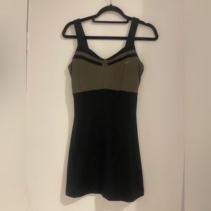 Nike Maria Sharapova Olive & Black Tennis Dress